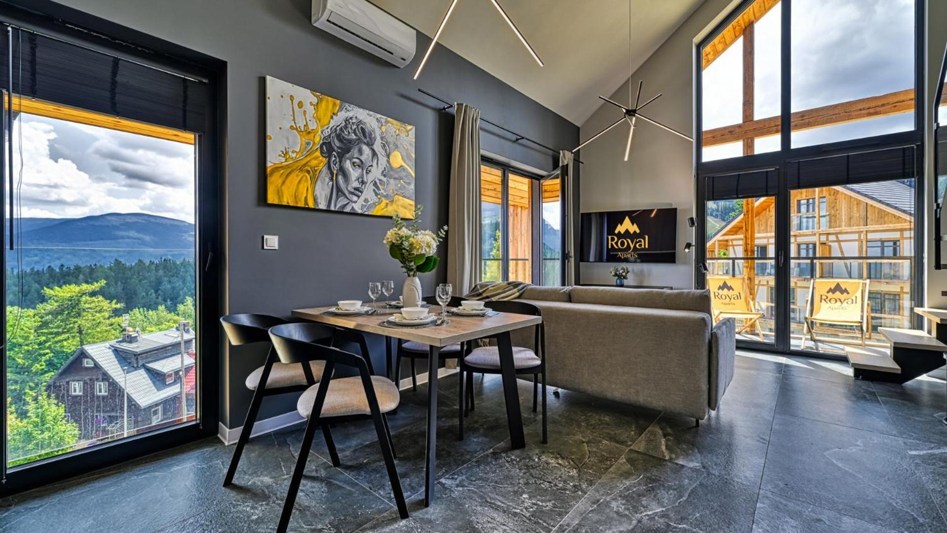 Orlik Vip Residence - Apartament Dwupoziomowy Sniezka Skyline Z Prywatna Sauna Karpacz Exteriér fotografie